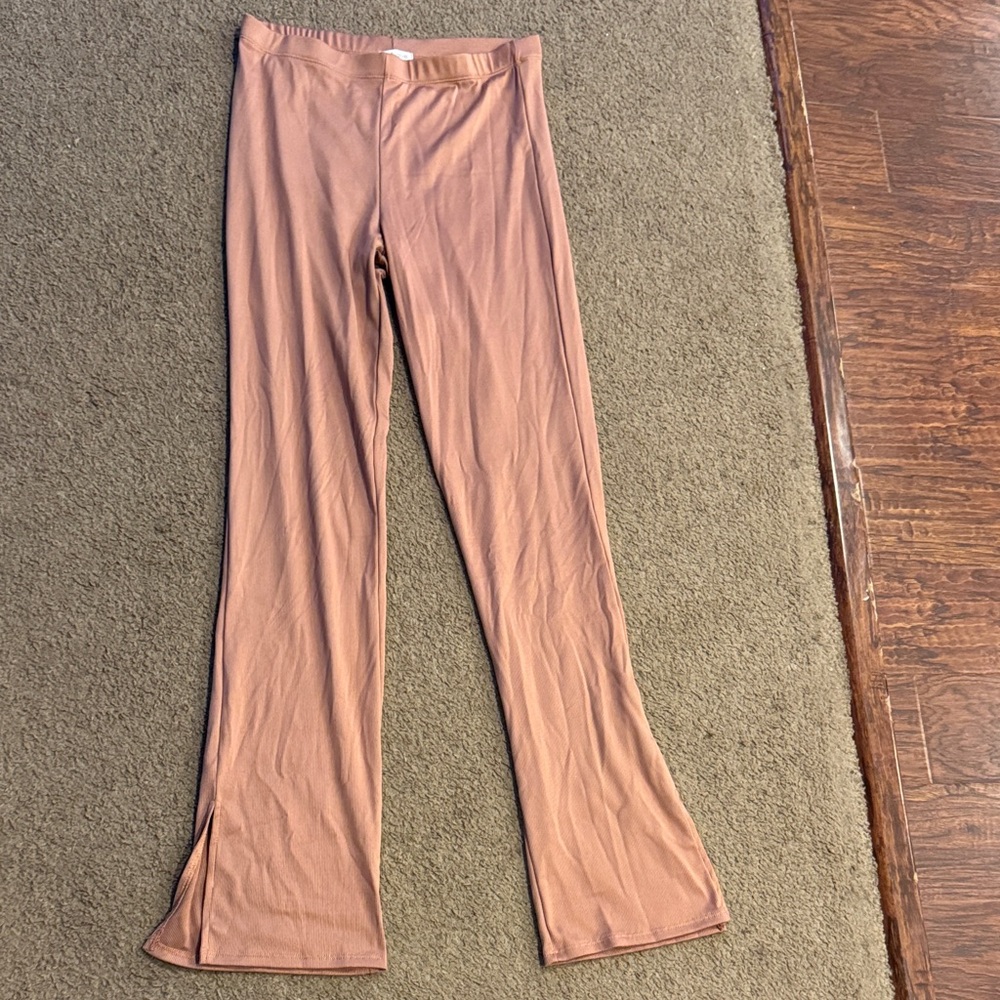 Vestique Tan Flared Pants